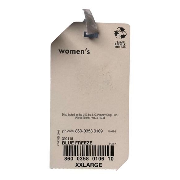 Stylus NWT Comfortable Modal Polyester Tank, Light Blue, Extra Extra Large - Picture 12 of 12